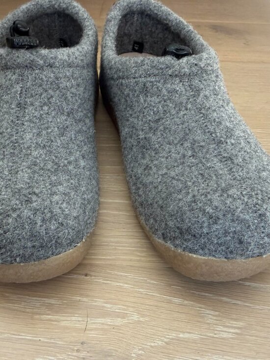 Sanita Lodge Slip On Wool Felt Slipper Clogs Outdoor Gorpcore Gray - 41